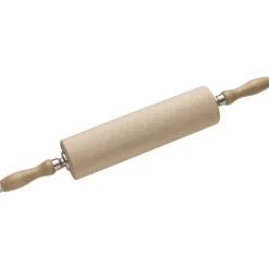 rouleau à pâte avec poignées en hêtre diamètre 8 cm 30 cm