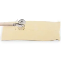 Roulette à pâte double lisse / cannelée