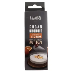 Ruban rhodoïd hauteur 110 mm, 5 mètres