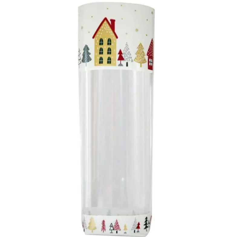 Sachets polypro Village de Noël 10 x 22 cm (x5)