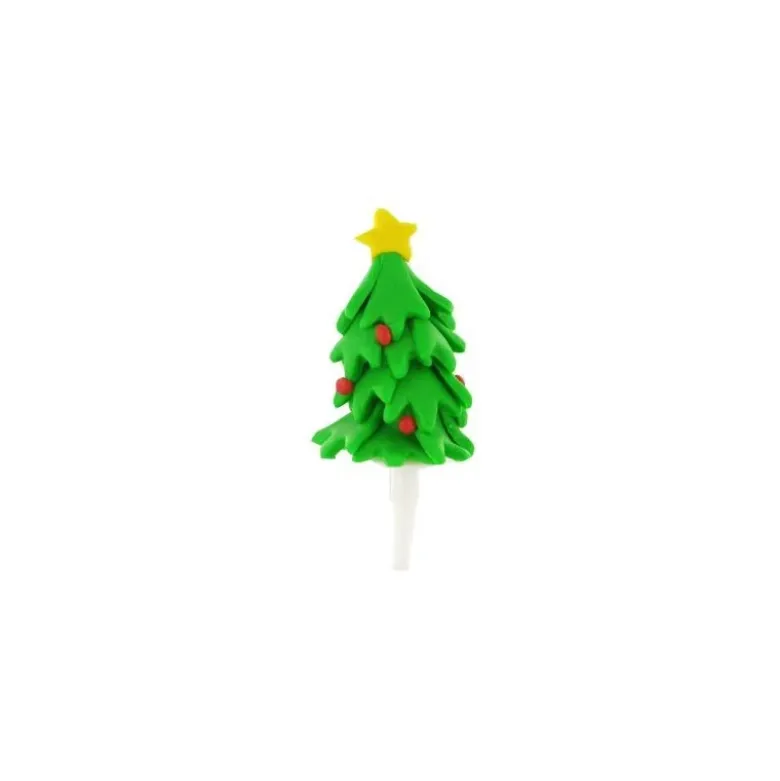 Sapin de Noël 3D sur pique