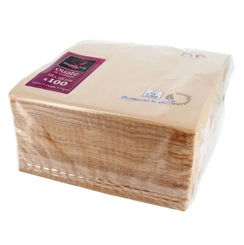 100 Serviettes de table biodégradables