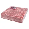 50 Serviettes de table vichy rouge