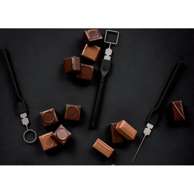 Signature boîte de 8 fourchettes à décor pliables pour bonbons en chocolat