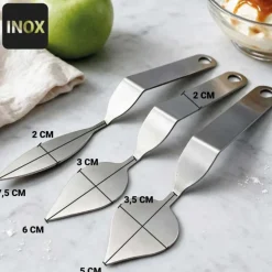 Spatule à former les feuilles en chocolat 36 mm