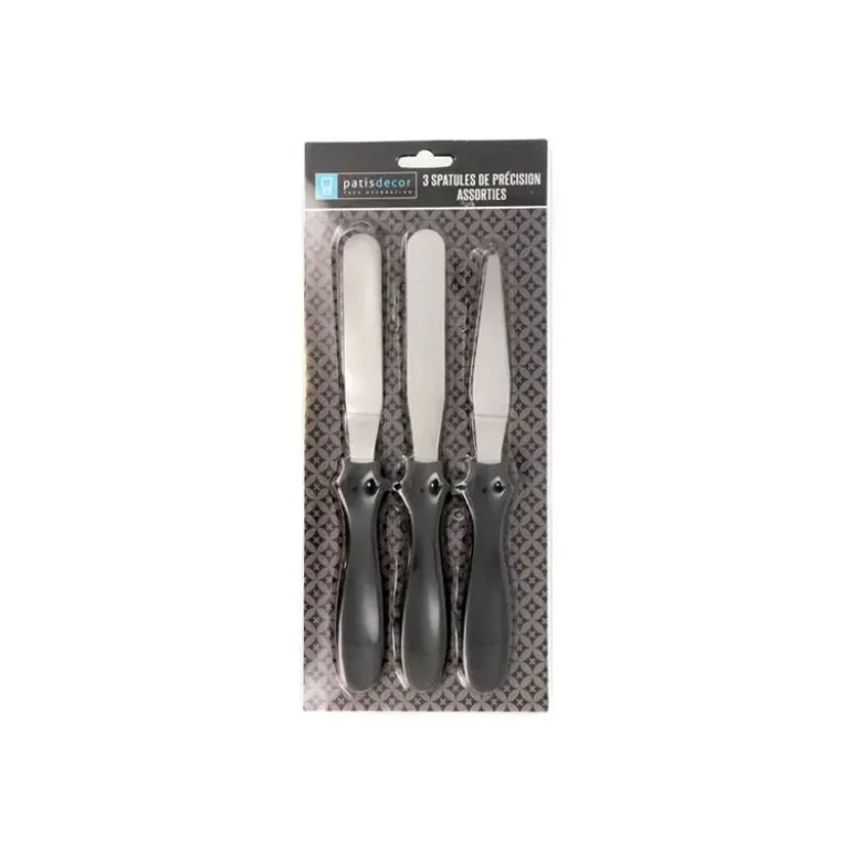 3 spatules de précision assorties