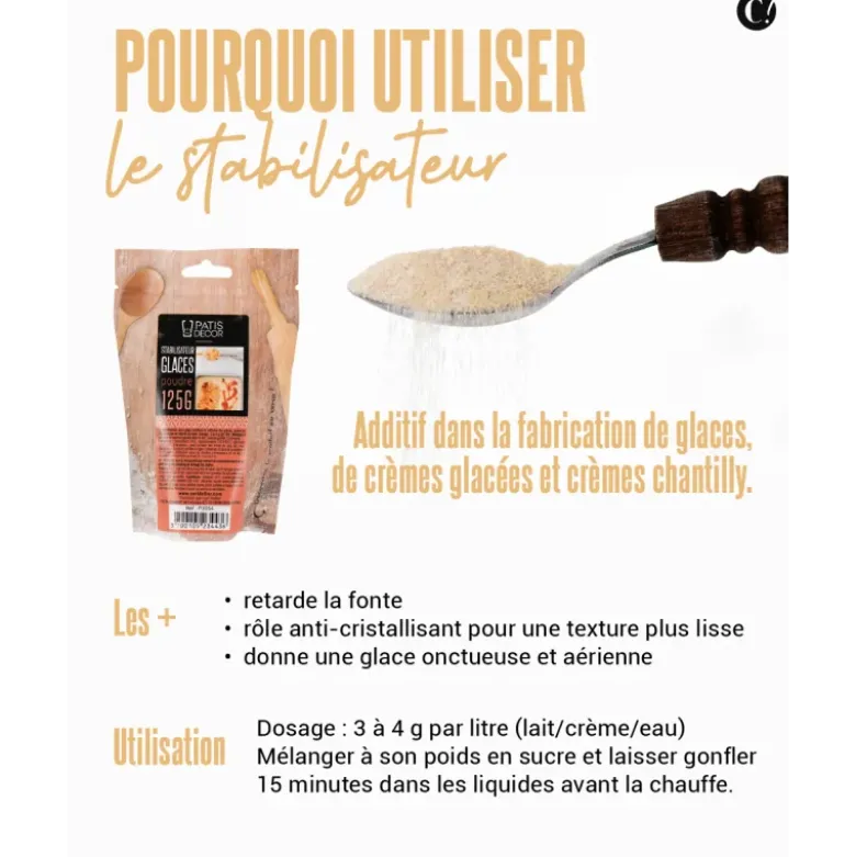 Stabilisateur pour glace 250 g