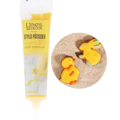Stylo pâtissier jaune goût chocolat