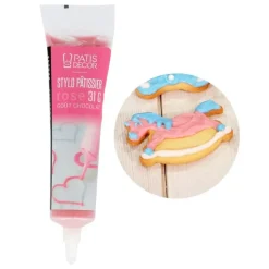 Stylo pâtissier rose goût chocolat