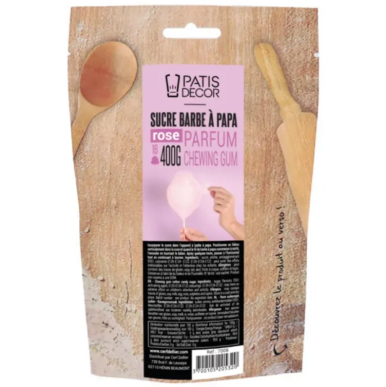 Sucre barbe à papa parfum chewing-gum