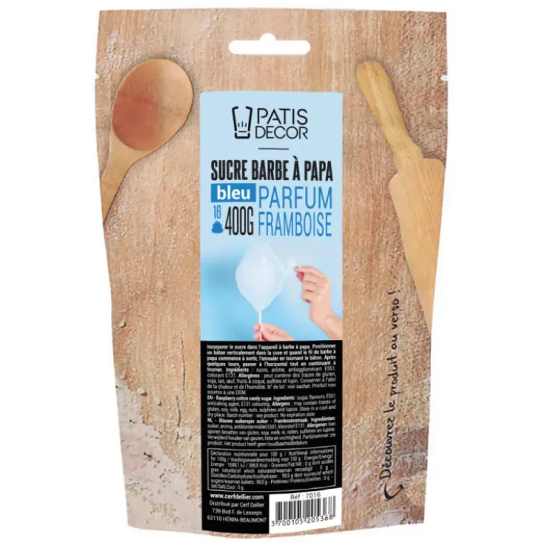 Sucre barbe à papa parfum framboise