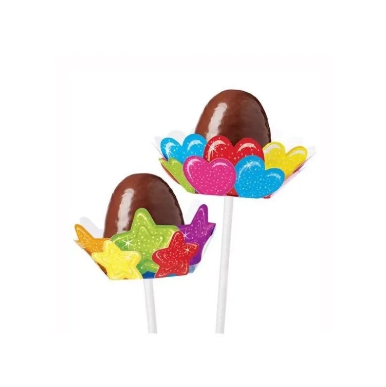 Support à cake pops coeurs étoiles Wilton (x8)