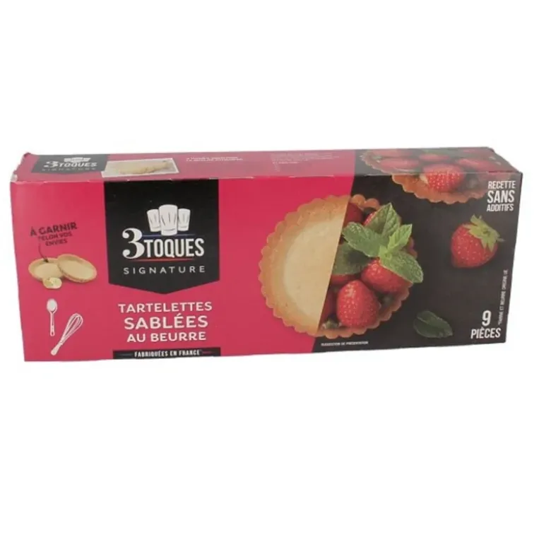 Tartelettes sablées au beurre (x 9)