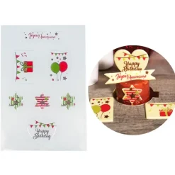 Transfert chocolat Anniversaire - DDM 02/26