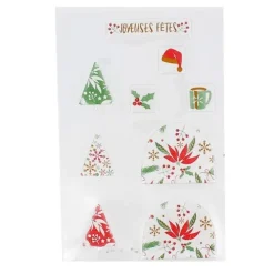 Transfert chocolat thème Noël classique