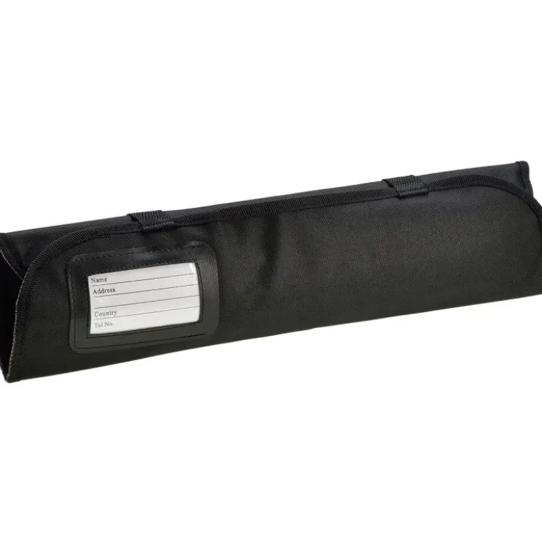 trousse à couteaux 5 pièces en nylon noir