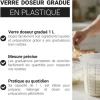 Verre doseur gradué plastique 1 L