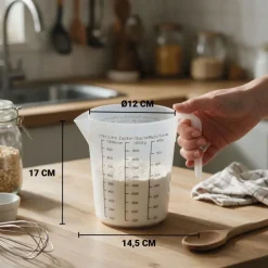 Verre doseur gradué plastique 1 L