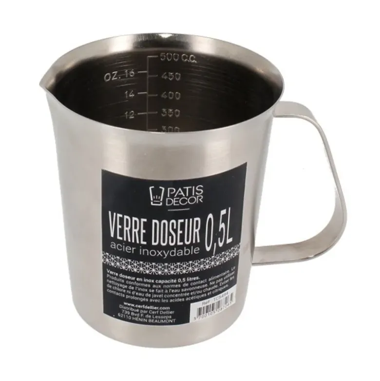 Verre doseur inox
